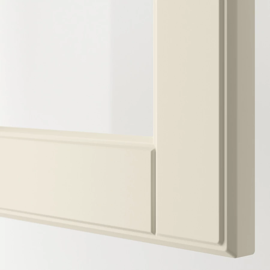 Дверца со стеклом - IKEA BODBYN, 60х30 см, кремовый, БУДБИН ИКЕА (изображение №3)