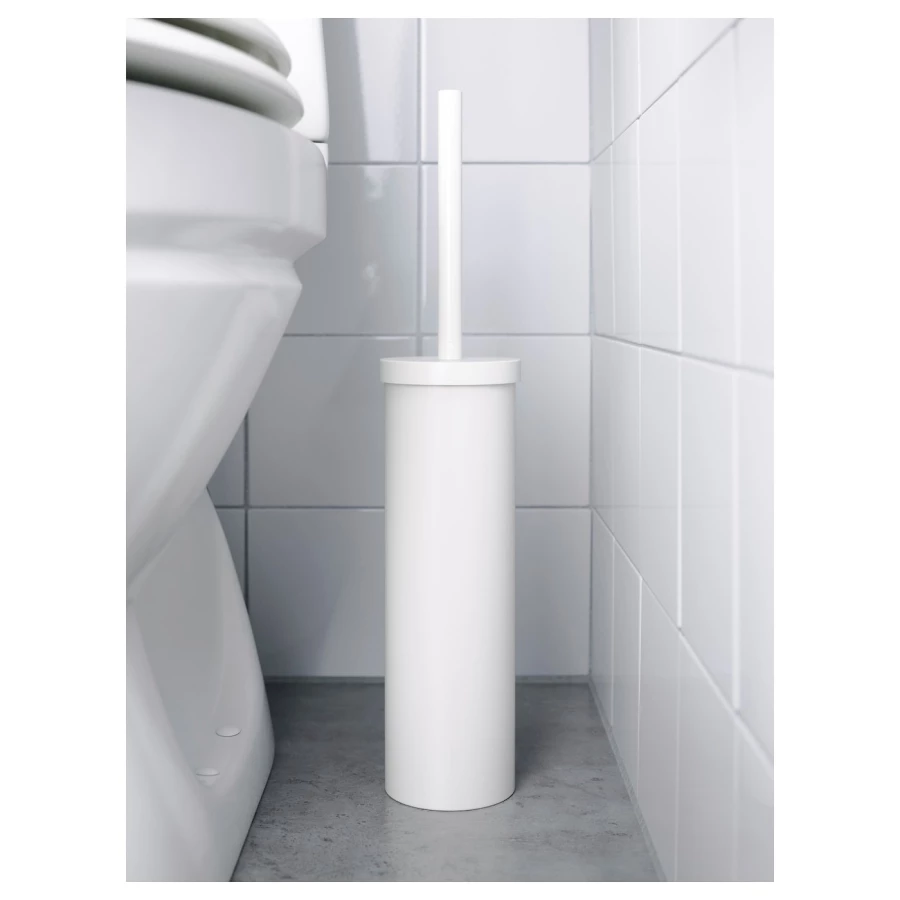 Ершик для унитаза - ENUDDEN IKEA/ ЭНУДДЭН ИКЕА,  48 см, белый (изображение №3)