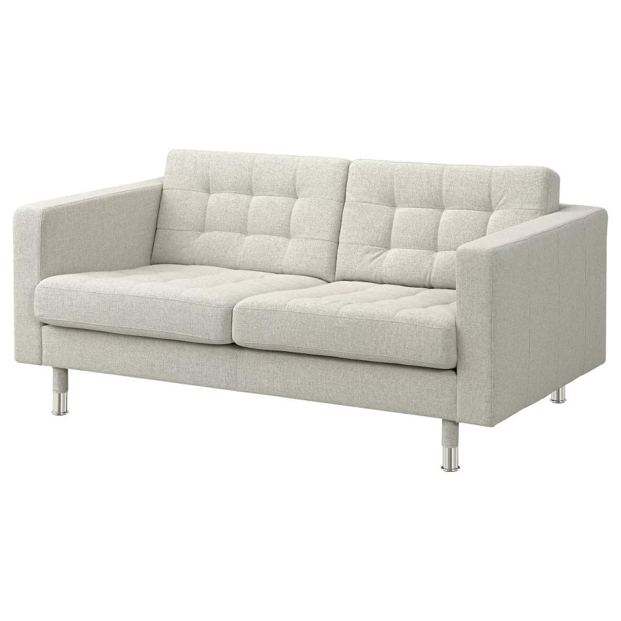 2-местный диван - IKEA LANDSKRONA/ЛАНДСКРОНА ИКЕА, 78х89х164 см, белый (изображение №1)