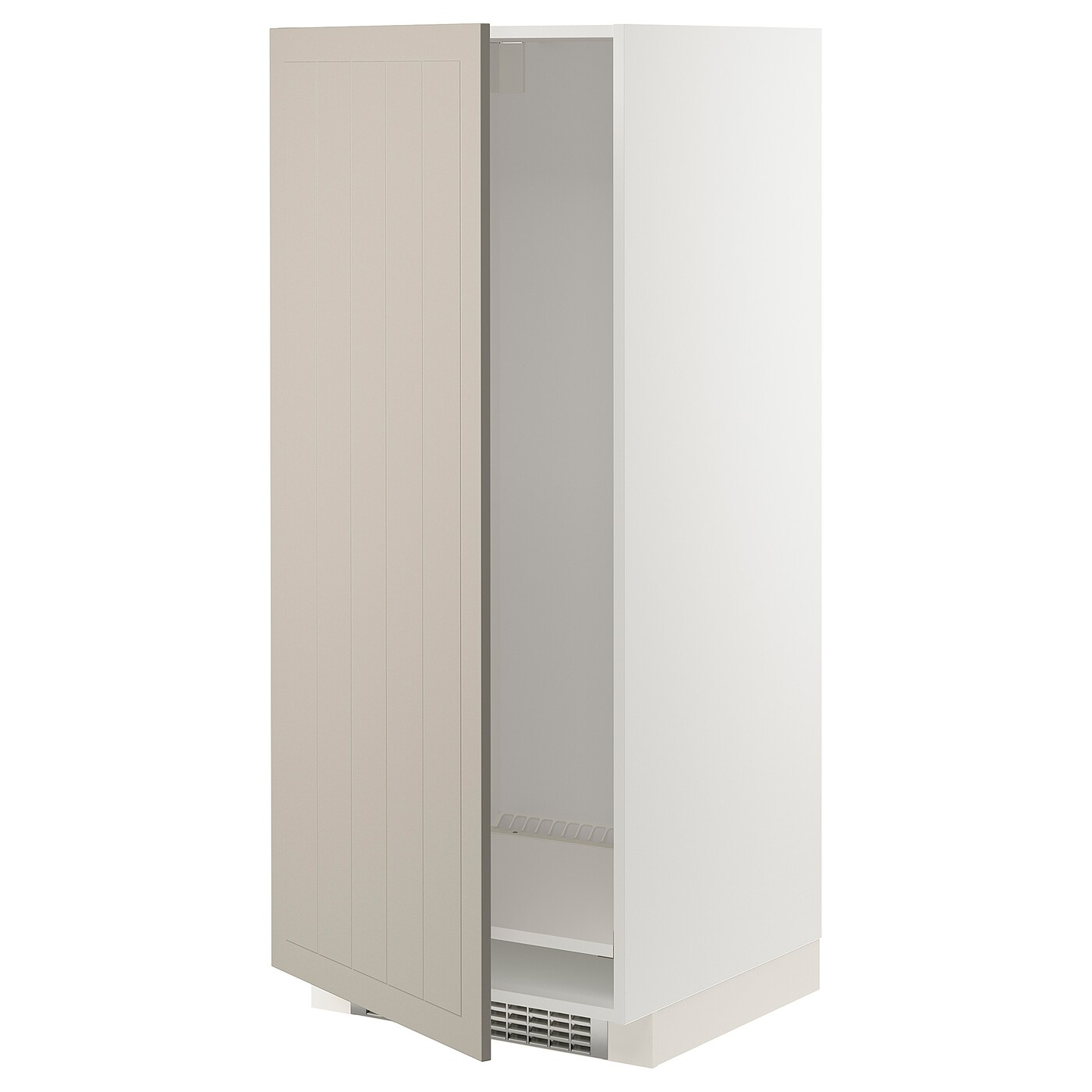 Напольный кухонный шкаф - IKEA METOD/МЕТОД ИКЕА, 140х60х60 см, белый/бежевый