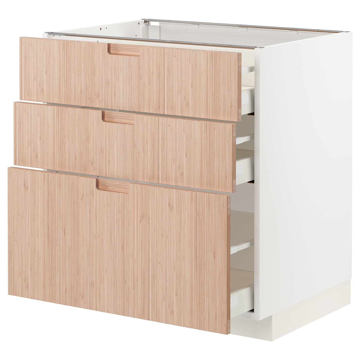 Напольный шкаф - METOD / MAXIMERA IKEA/ МЕТОД/ МАКСИМЕРА ИКЕА,  88х80 см, белый/под беленый дуб