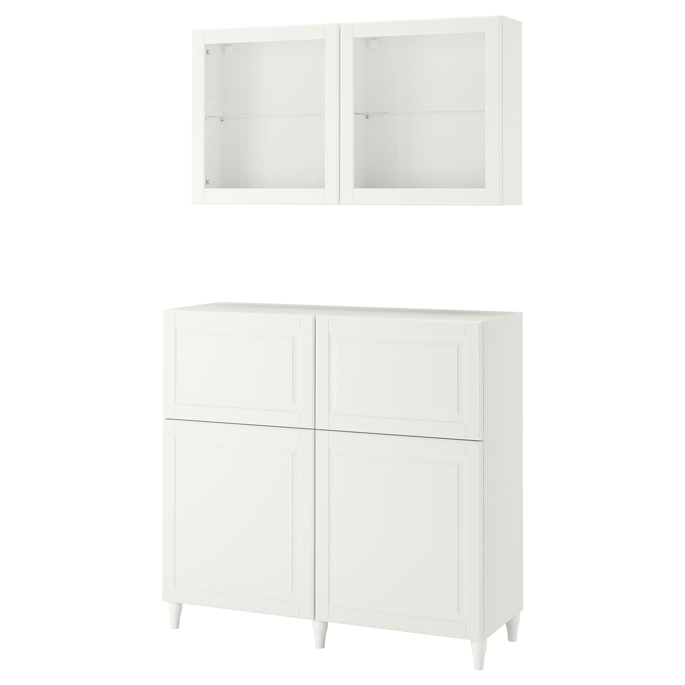 Комбинация для хранения - IKEA BESTÅ/BESTA, 120х42х213 см, белый, БЕСТО ИКЕА