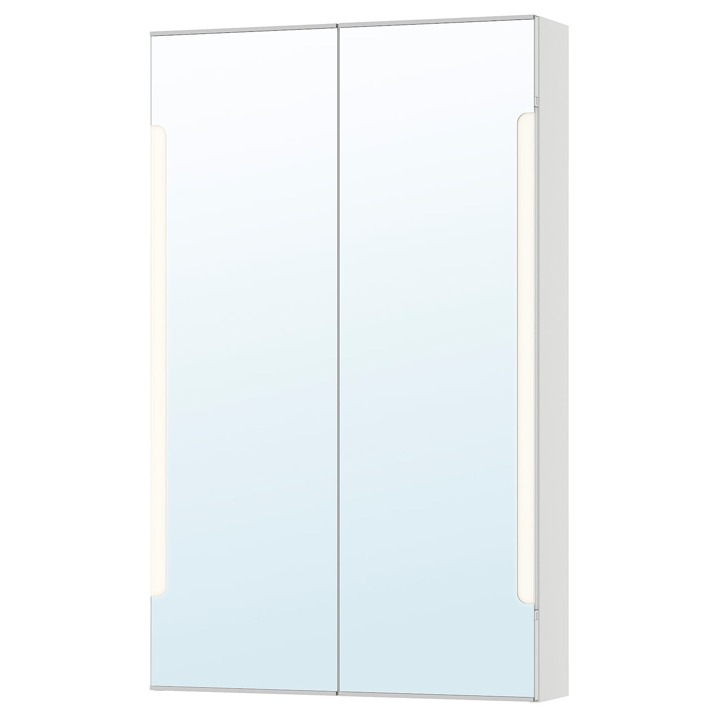 Настенный шкаф для ванной комнаты - STORJORM IKEA/ СТОРЙОРМ ИКЕА, 96х60х14 см, белый