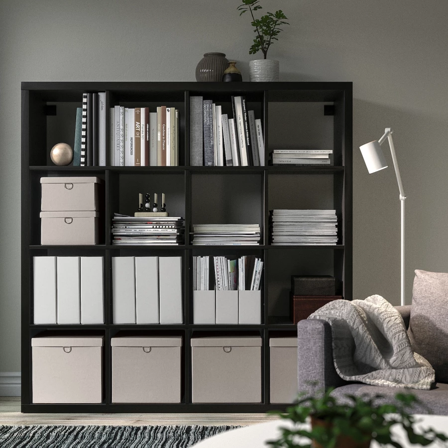 Коробка с крышкой - NIMM IKEA/ НИММ ИКЕА, 32х30х30 см, бежевый (изображение №3)