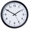 Настенные часы - IKEA TJALLA/ТЬАЛЛА ИКЕА, 4х28 см, белый/черный