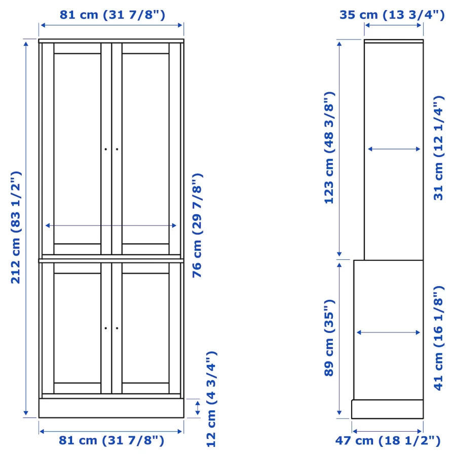 HAVSTA Комбинация с дверями ИКЕА (изображение №3)