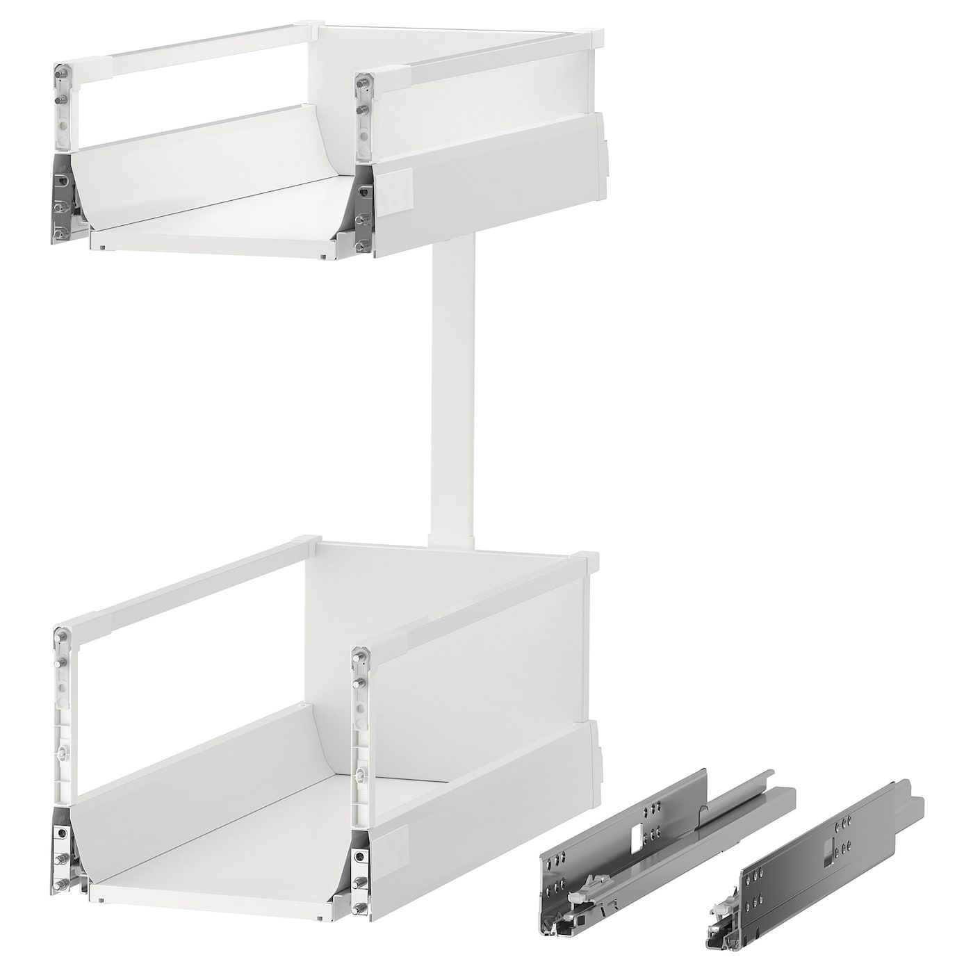 Выдвижной ящик размеры  - EXCEPTIONELL IKEA/ ЭКСЕПТИОНЕЛЛЬ  ИКЕА, 29,6х62 см, белый
