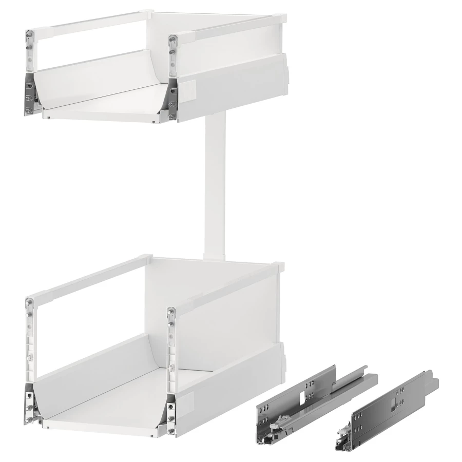 Выдвижной ящик размеры  - EXCEPTIONELL IKEA/ ЭКСЕПТИОНЕЛЛЬ  ИКЕА, 29,6х62 см, белый (изображение №1)