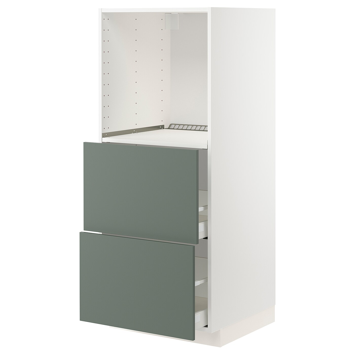 Напольный шкаф  - IKEA METOD MAXIMERA, 148x61,6x60см, белый/серый, МЕТОД МАКСИМЕРА ИКЕА