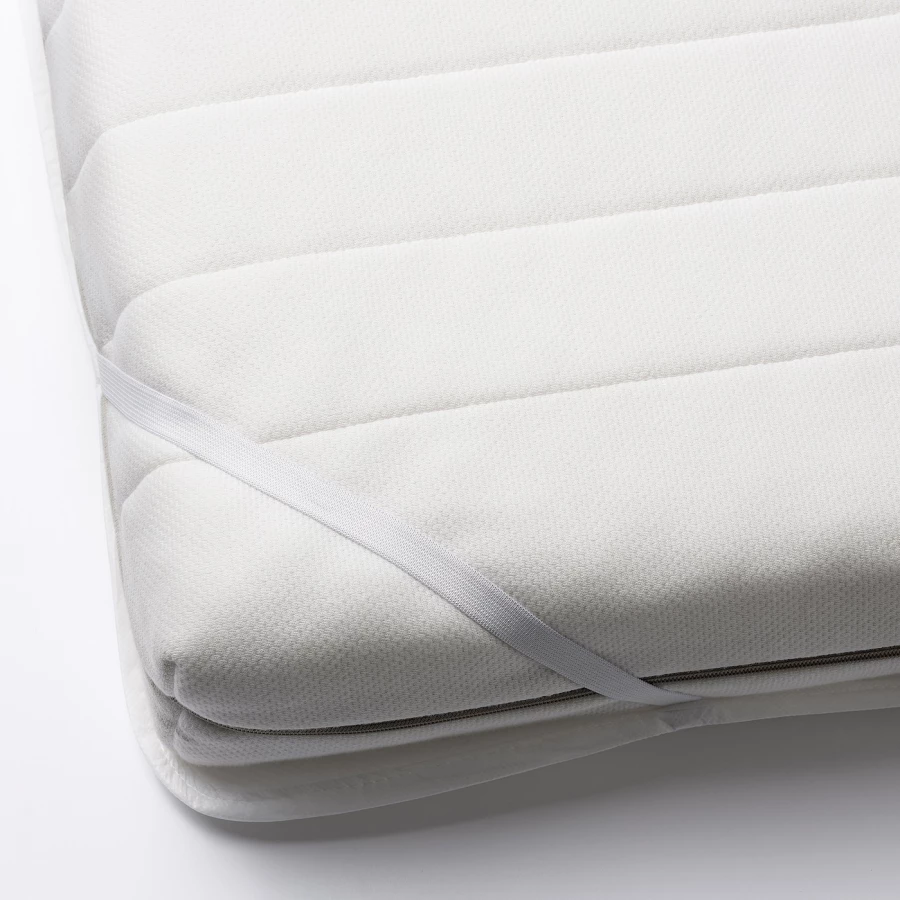 Наматрасник для детской кровати - LENAST IKEA/ ЛЕНАСТ ИКЕА, 80х200 см,  белый (изображение №2)