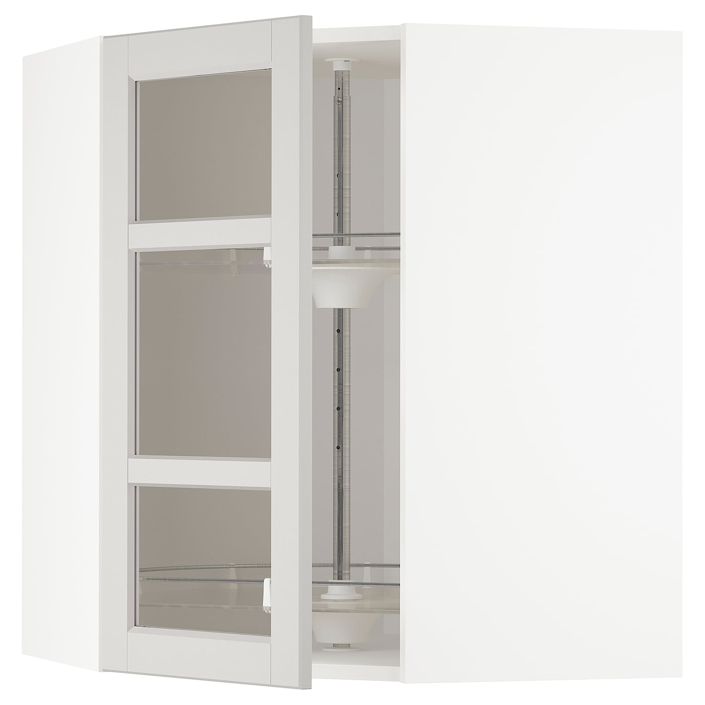 Шкаф-каруселью - METOD  IKEA/  МЕТОД ИКЕА, 80х68 см, белый/светло-серый