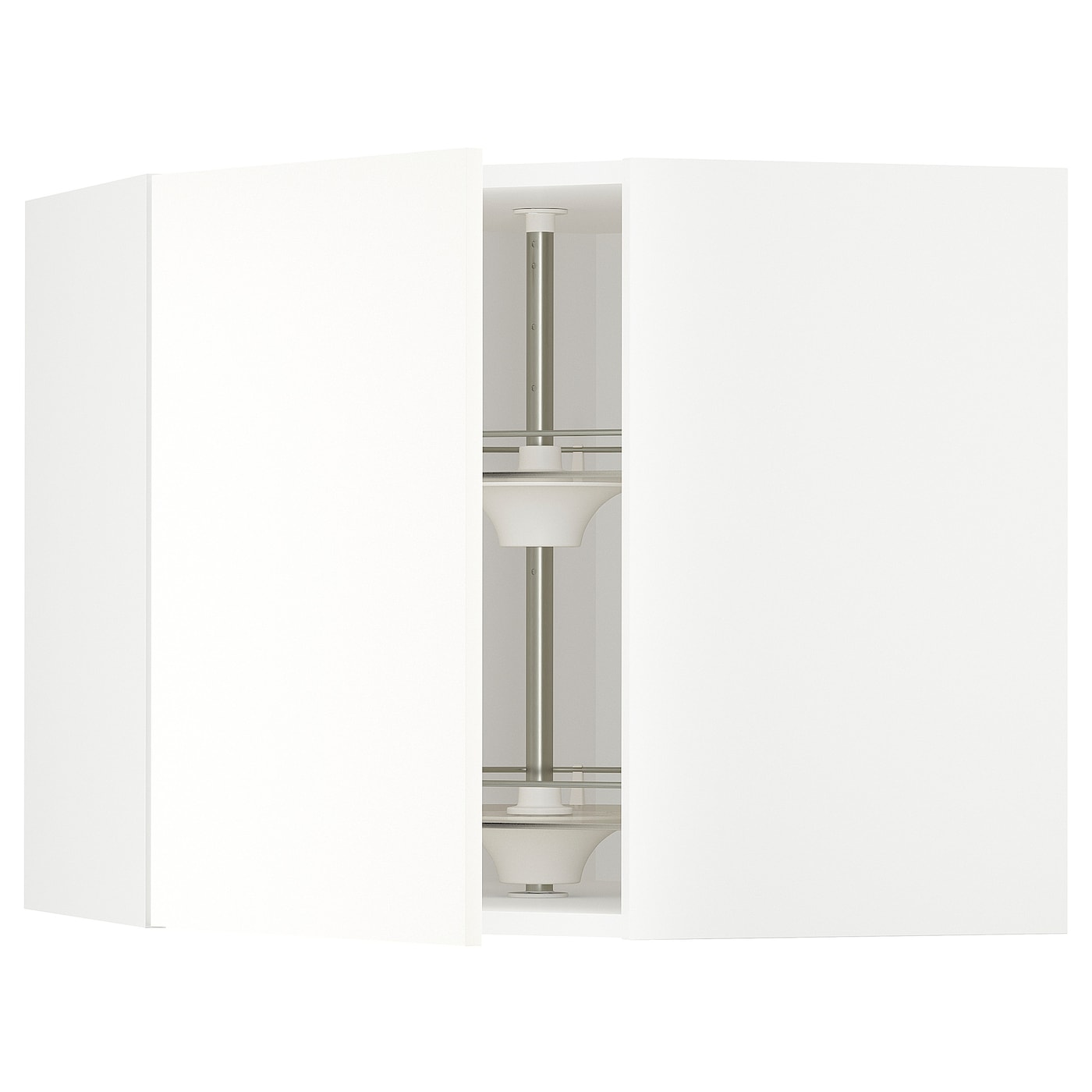 Угловой навесной шкаф с каруселью - METOD  IKEA/  МЕТОД ИКЕА, 60х68 см, белый