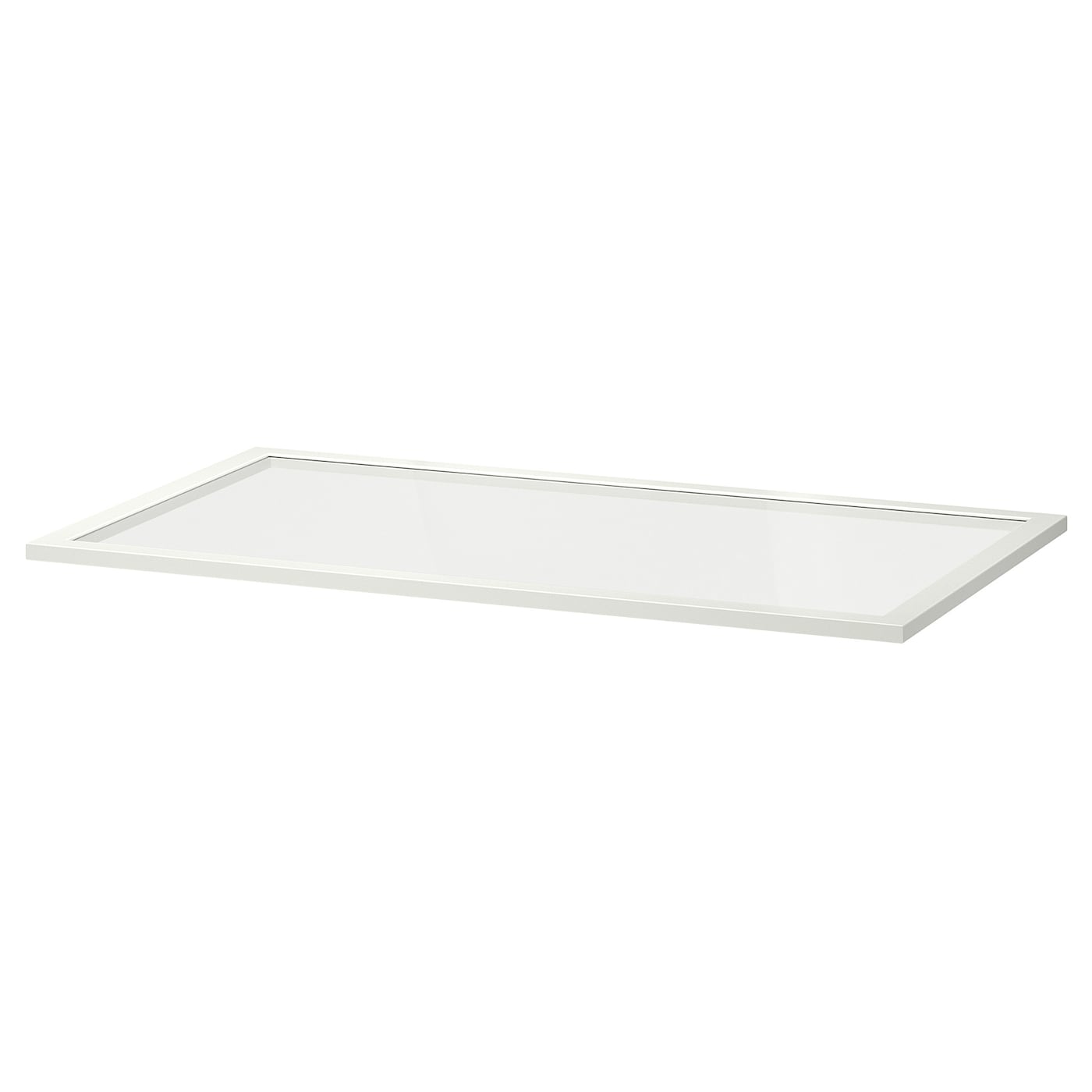 Полка стеклянная - IKEA KOMPLEMENT, 100x58 см, белый КОМПЛИМЕНТ ИКЕА