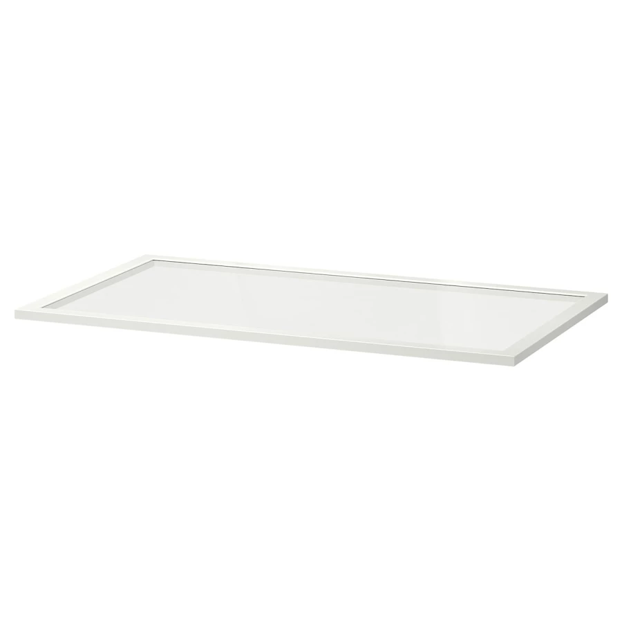 Полка стеклянная - IKEA KOMPLEMENT, 100x58 см, белый КОМПЛИМЕНТ ИКЕА (изображение №1)