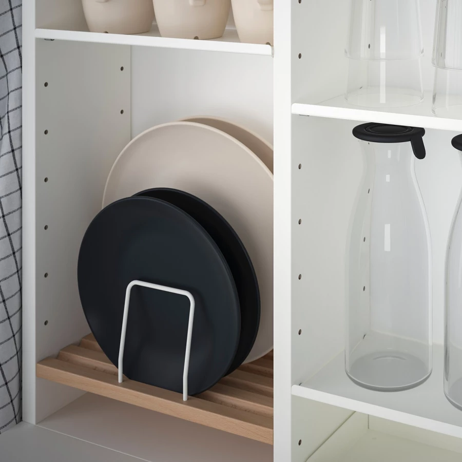Кухонный стол - NORBERG/FRANKLIN IKEA/ НОРБЕРГ/ ФРАНКЛИН ИКЕЕА,129х41х10 см, белый/черный (изображение №4)