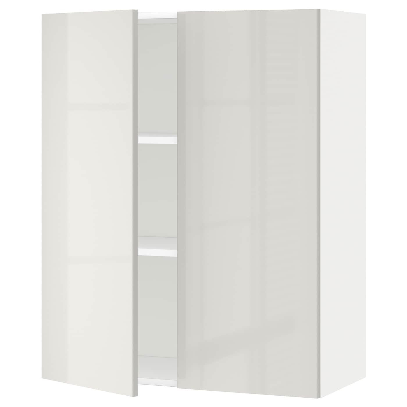 Навесной шкаф с полкой - METOD IKEA/ МЕТОД ИКЕА, 80х100 см, белый
