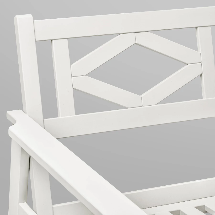 Садовое кресло - BONDHOLMEN IKEA/  БОНДХОЛЬМЕН ИКЕА,  73х77 см, белый (изображение №3)