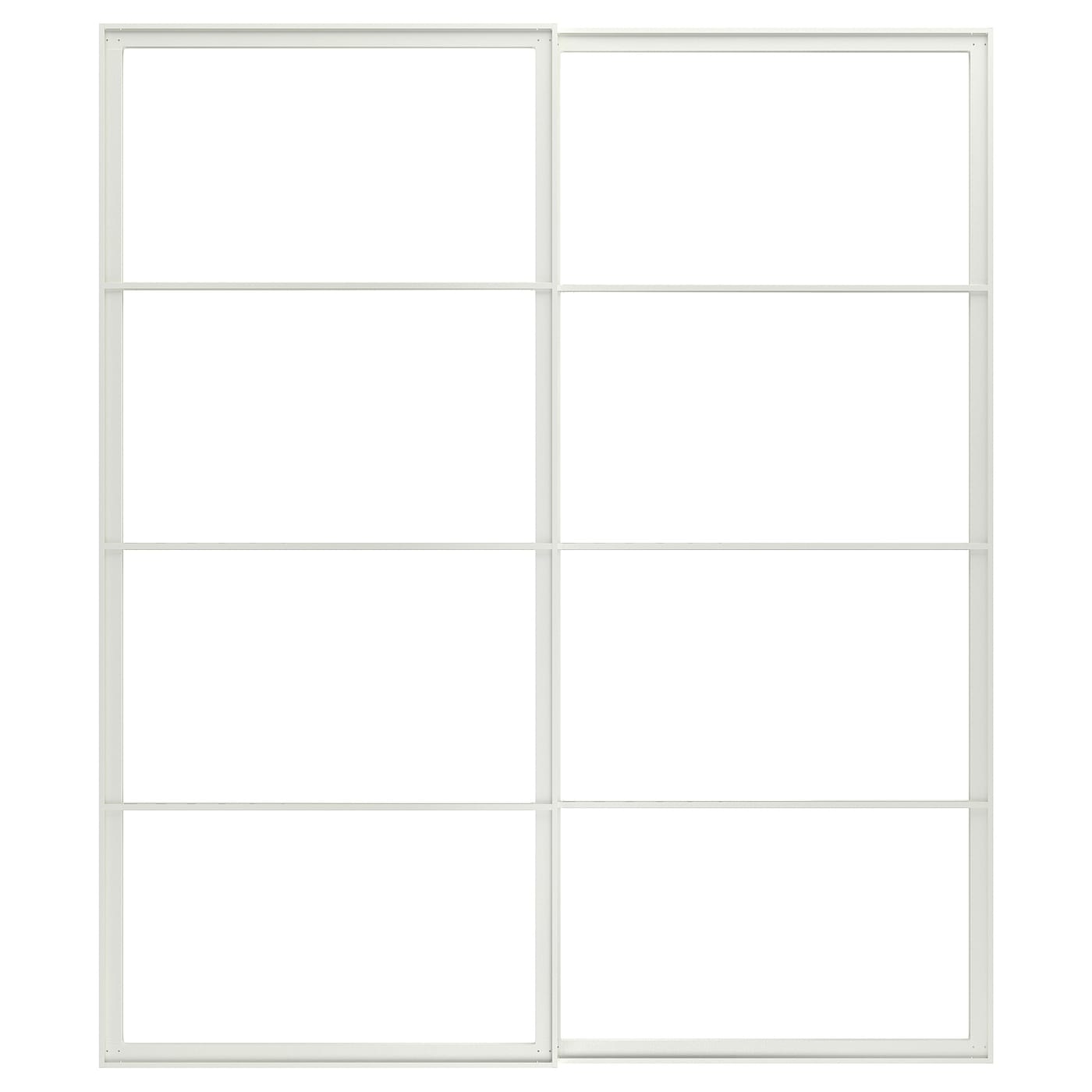 Пара раздвижных дверных рам - IKEA PAX/ПАКС ИКЕА, 200x236 см, белый