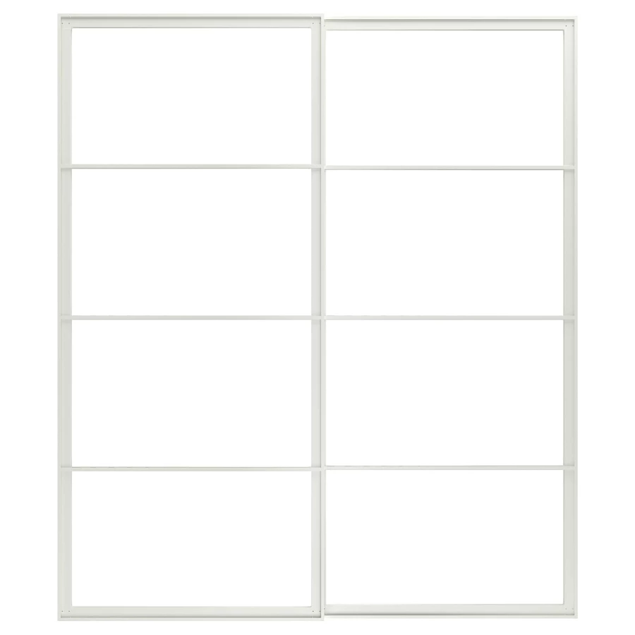 Пара раздвижных дверных рам - IKEA PAX/ПАКС ИКЕА, 200x236 см, белый (изображение №1)