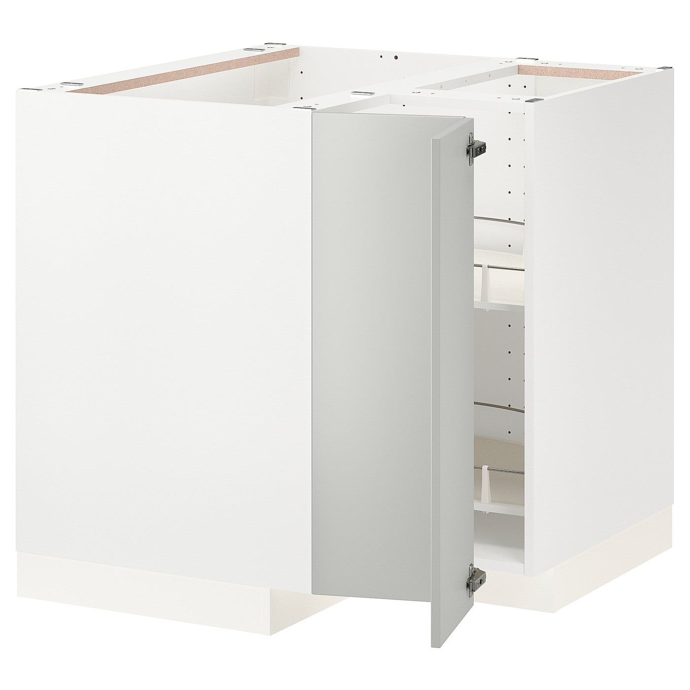 Напольный шкаф - METOD IKEA/ МЕТОД ИКЕА,  88х88 см, белый/светло-серый
