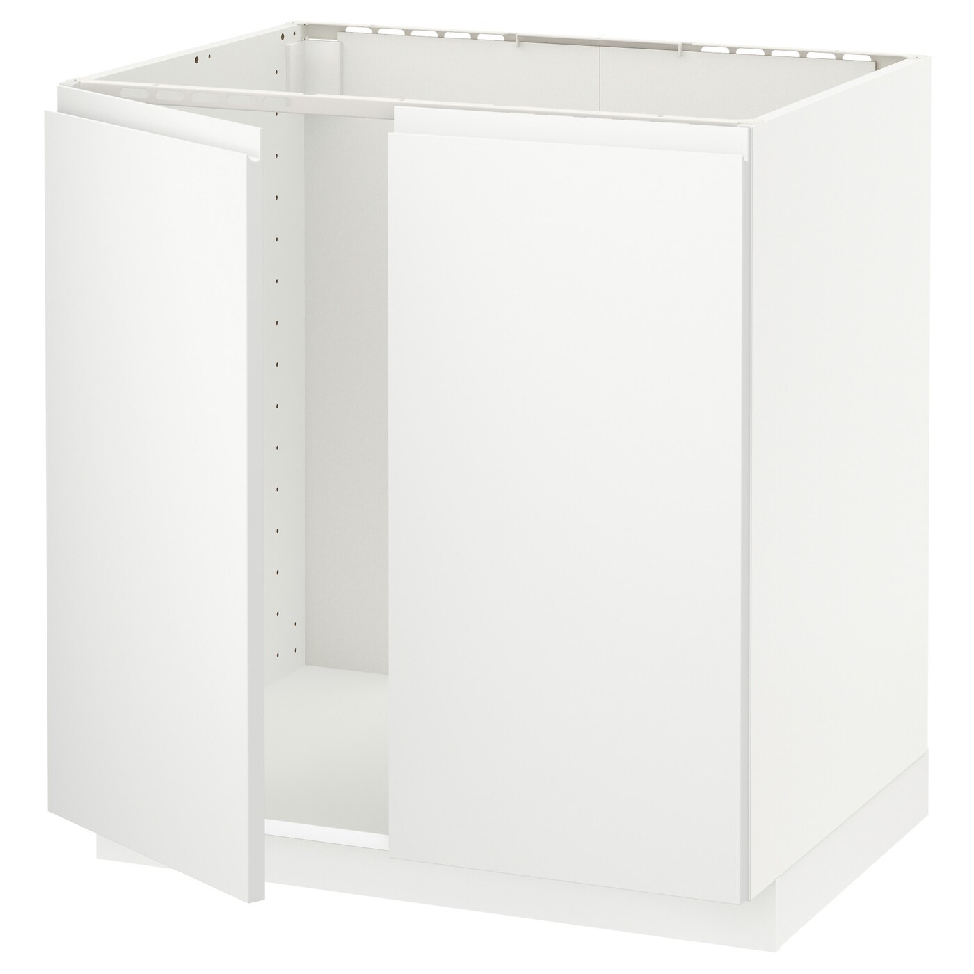 Шкаф под раковину/2 дверцы - METOD IKEA/ МЕТОД ИКЕА, 88х80  см, белый