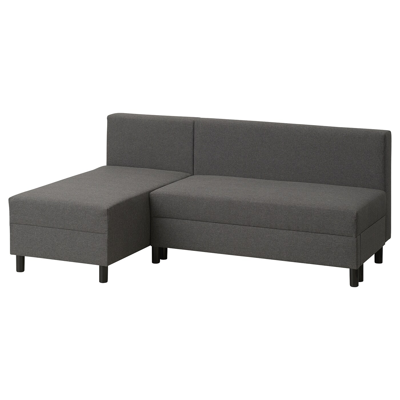 3-местный диван - IKEA BORGÅSEN/BORGASEN, 77x81x199см, темно-серый, БОРГАСЕН ИКЕА