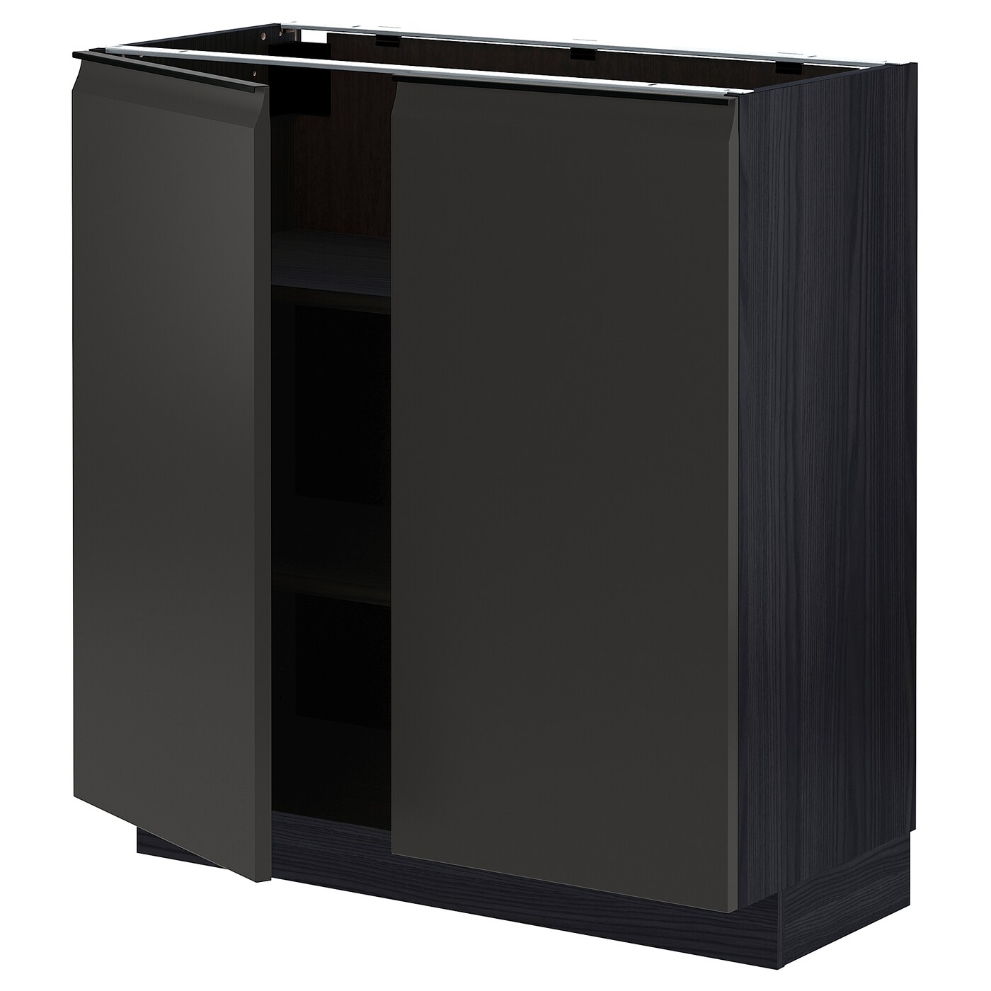 Напольный шкаф - METOD IKEA/ МЕТОД ИКЕА,  88х80 см, черный