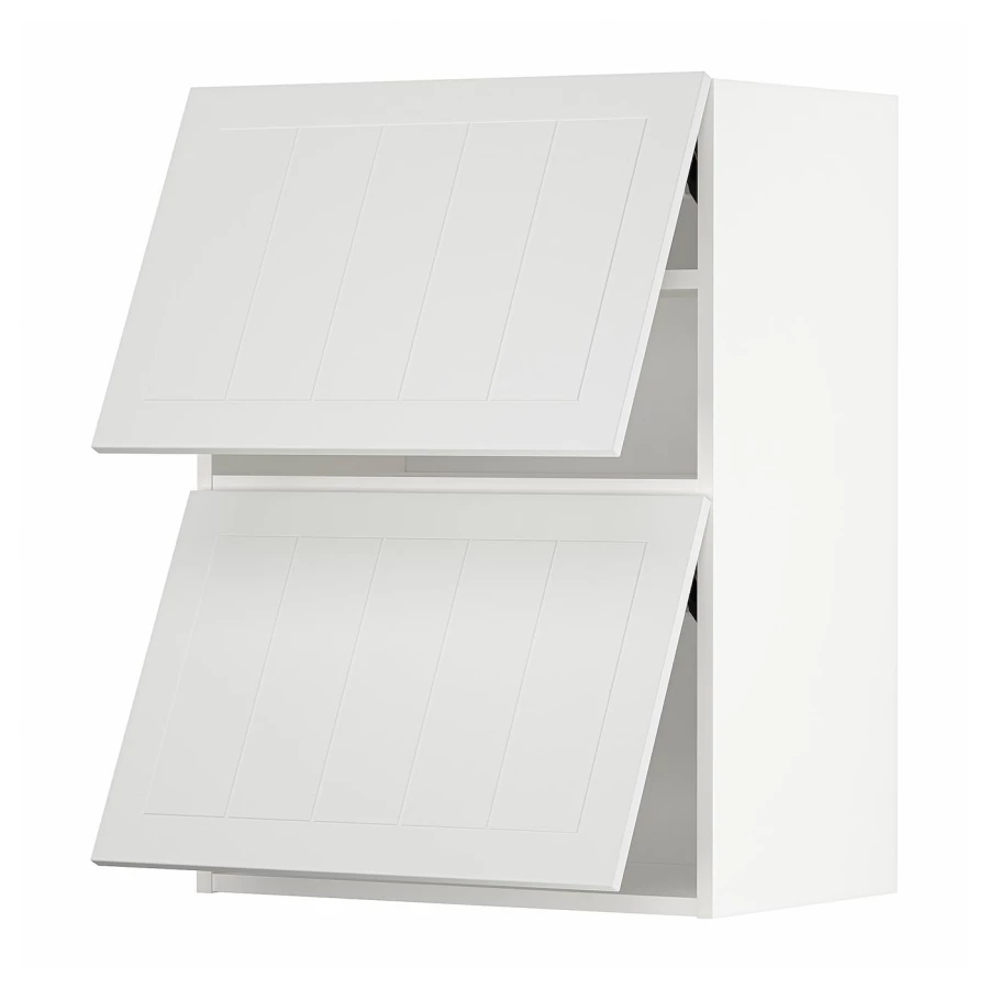 Навесной шкаф - METOD IKEA/ МЕТОД ИКЕА, 80х60 см, белый/светло-серый (изображение №1)