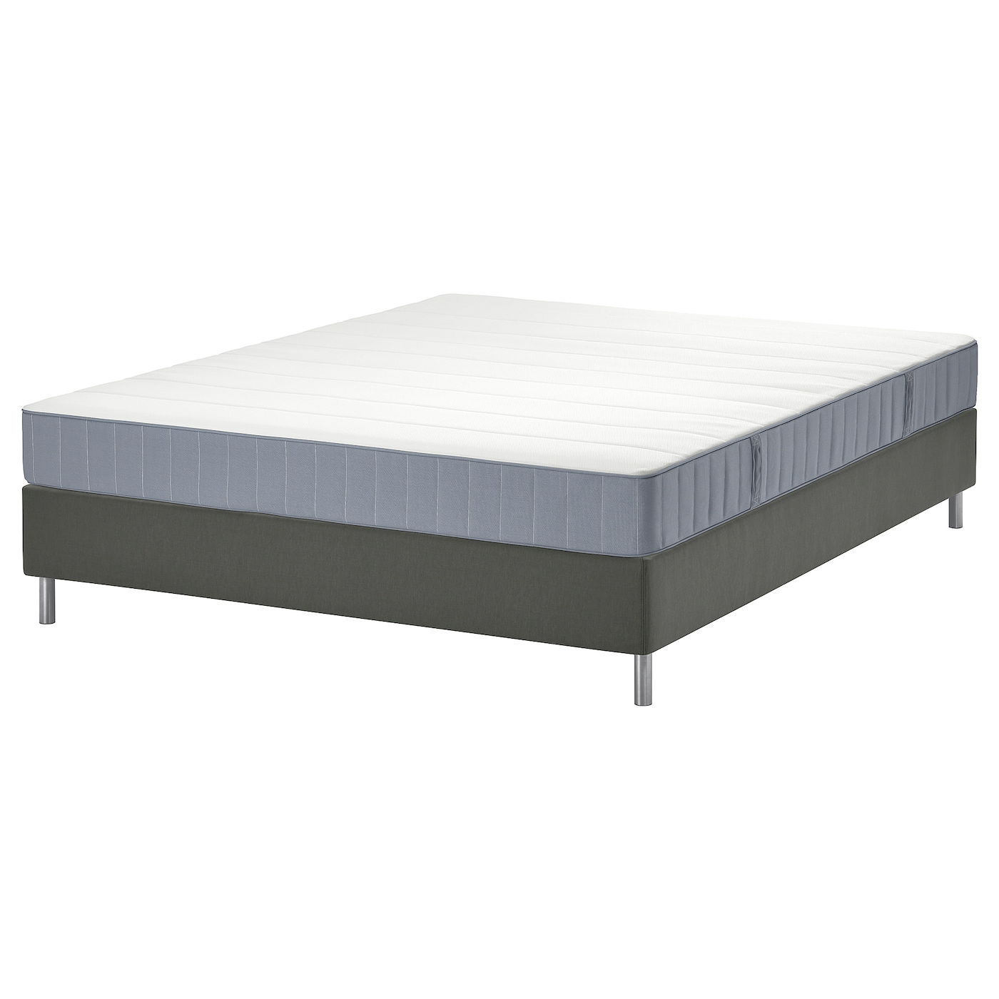 Кровать - LYNGÖR / LYNGОR IKEA/ ЛЮНГЕРЬ ИКЕА,  200х160 см, серый