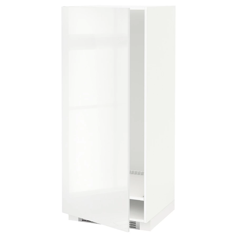 Напольный кухонный шкаф - IKEA METOD/МЕТОД ИКЕА, 140х60х60 см, белый глянцевый (изображение №2)