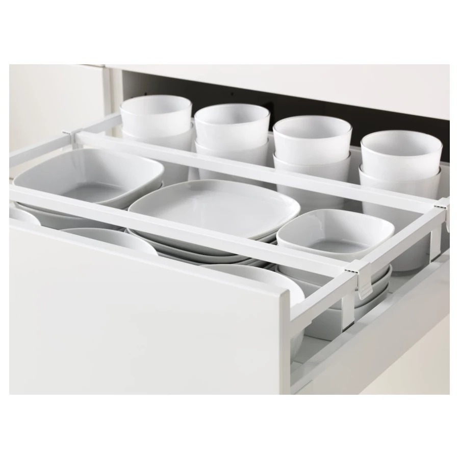 Напольный кухонный шкаф  - IKEA METOD MAXIMERA, 88x61,9x60см, белый/серый, МЕТОД МАКСИМЕРА ИКЕА (изображение №10)