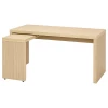 Письменный стол  - IKEA MALM  /МАЛЬМ  ИКЕА, 151х73 см, под беленый дуб