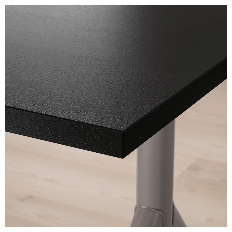 Письменный стол - IKEA IDÅSEN, 160х80 см, темно-серый/черный, ИДОСЕН ИКЕА (изображение №4)