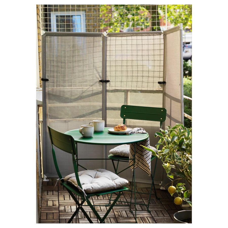 Складной комплект стула и стола - SUNDSÖ IKEA/ СУНДСЕ ИКЕА, 96х65х4 см, зеленый (изображение №10)