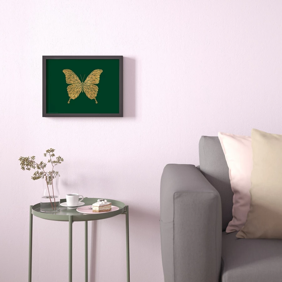 Постер - IKEA BILD, 40х30 см, «Хрустальная бабочка», БИЛЬД ИКЕА (изображение №2)