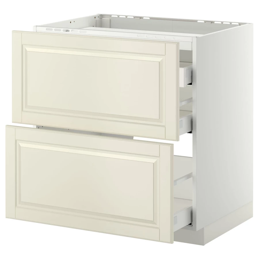 Напольный шкаф - IKEA METOD MAXIMERA, 88x62x80см, белый/светло-бежевый, МЕТОД МАКСИМЕРА ИКЕА/2-сторонний/3-сторонний ИКЕА (изображение №1)