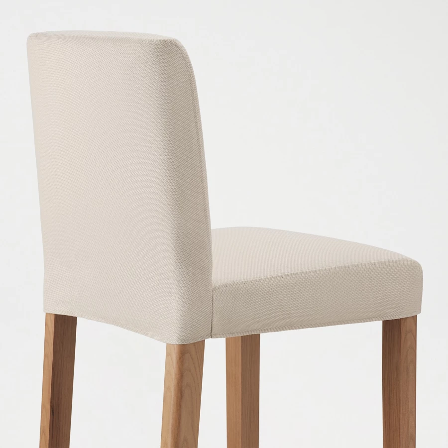 Барный стул со спинкой - BERGMUND IKEA/БЕРГМУНД ИКЕА, 97х45х48см, белый (изображение №4)