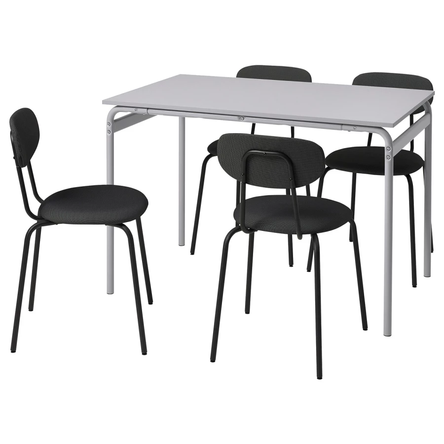 Набор кухонных столов - GRÅSALA/ÖSTANÖ IKEA/ОСТАНО/ГРОСАЛА /ИКЕА, 110 см, белый/черный (изображение №1)
