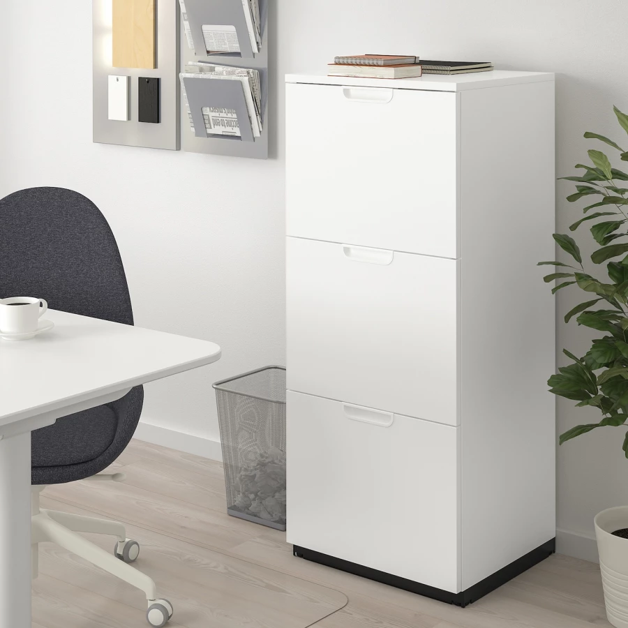 Шкаф для документов - IKEA GALANT/ГАЛАНТ ИКЕА, 120х45х51 см, белый (изображение №2)
