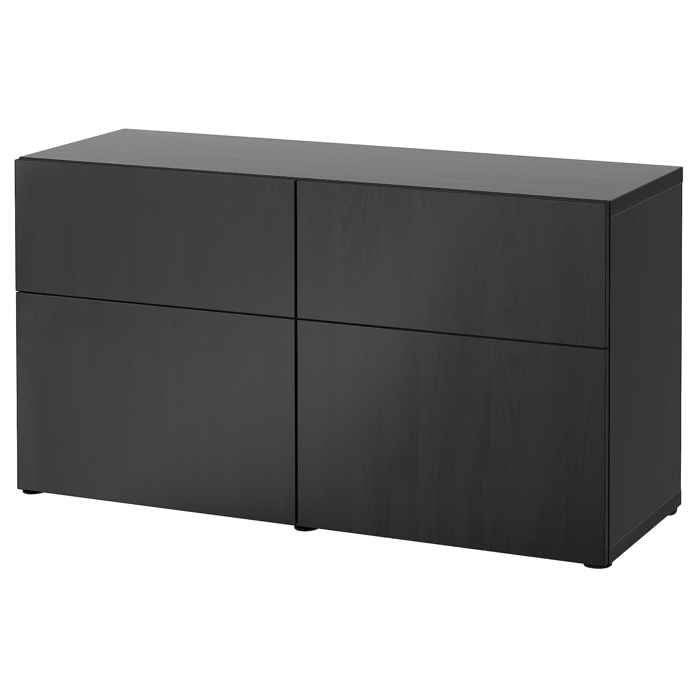 Комбинация для хранения - IKEA BESTÅ/BESTA, 120х42х65 см, черно-коричневый, БЕСТО ИКЕА