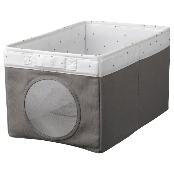 Коробка - LEN IKEA/ ЛЕН ИКЕА, 37х25х22 см, серый