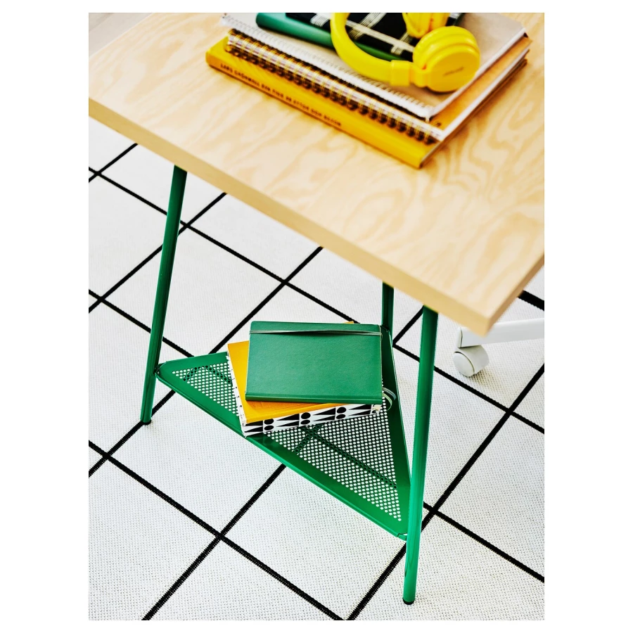 Письменный стол - IKEA MITTCIRKEL/TILLSLAG, 140х60 см, сосна/зеленый, МИТЦИРКЕЛЬ/ТИЛЛЬСЛАГ ИКЕА (изображение №4)