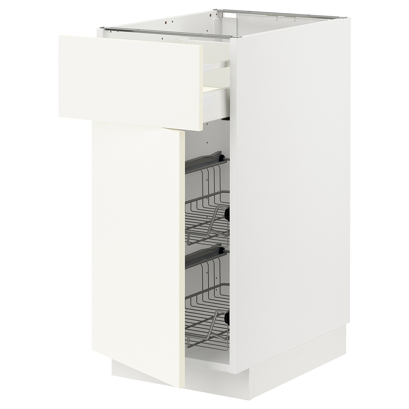 Напольный шкаф - METOD / MAXIMERA IKEA/ МЕТОД/ МАКСИМЕРА ИКЕА,  40х88 см, белый