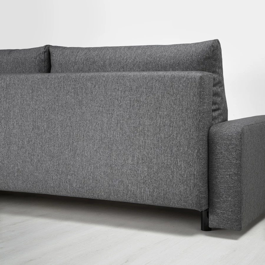 3-местный диван-кровать - IKEA GRÄLVIKEN/GRALVIKEN, 74x86x225см, темно-серый, ГРЭЛВИКЕН ИКЕА (изображение №5)