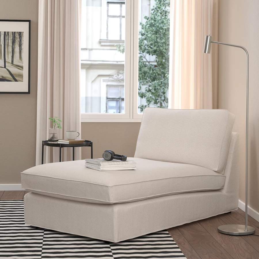 Кресло-кровать - IKEA KIVIK/КИВИК ИКЕА, 83х90х163 см, кремовый (изображение №3)
