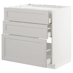 Напольный шкаф - IKEA METOD MAXIMERA, 88x61,6x80см, белый, МЕТОД МАКСИМЕРА ИКЕА