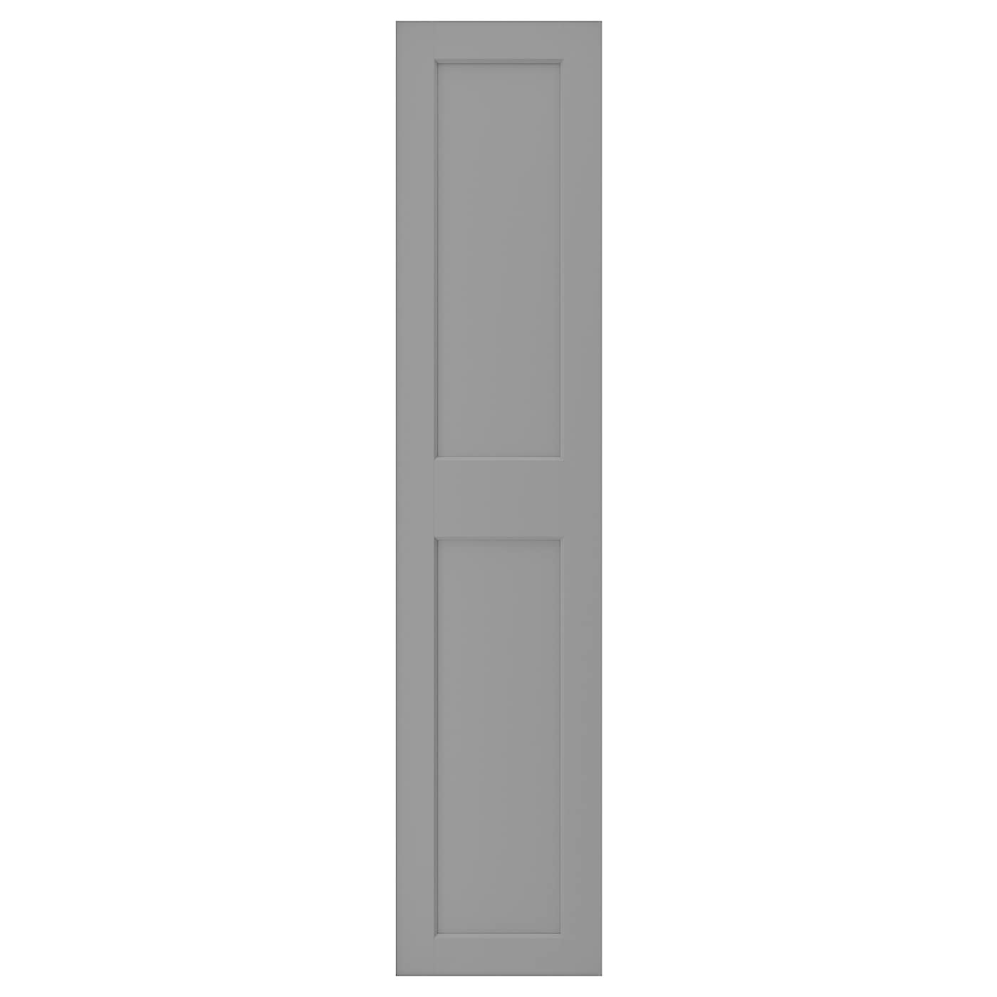 Дверца с петлями - GRIMO  IKEA/ ГРИМО ИКЕА, 229х50 см, серый