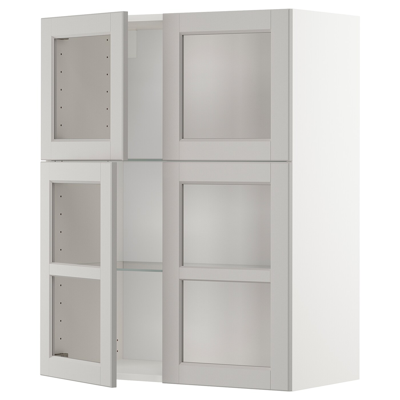 Шкаф -  METOD / MAXIMERA IKEA/  МЕТОД/МАКСИМЕРА ИКЕА, 100х80 см, серый/белый