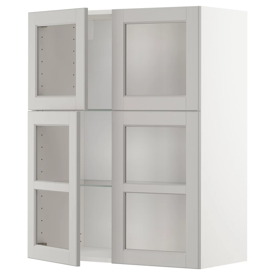 Шкаф -  METOD / MAXIMERA IKEA/  МЕТОД/МАКСИМЕРА ИКЕА, 100х80 см, серый/белый (изображение №1)