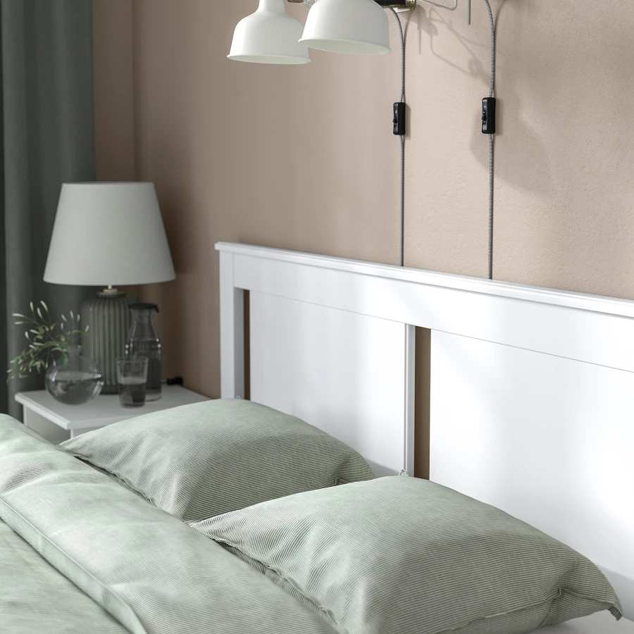 Каркас кровати - IKEA SONGESAND, 200х140 см, белый, СОНГЕСАНД ИКЕА (изображение №5)